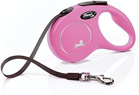 FLEXI® Classic Tape Retractable Dog Leash, Small, 16 ft - Pink