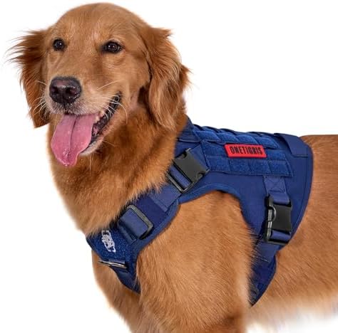 OneTigris Tactical Dog Harness Vest No-Pull Service Dog Vest for Large Dogs