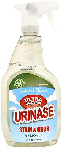 Ultra Enzyme Formula Stain & Odor Remover Spray, Carpets & Rugs, Hardwood, Furniture, Crates & Litter Boxed, Non-Toxic, Urine Destroyer, 22 oz