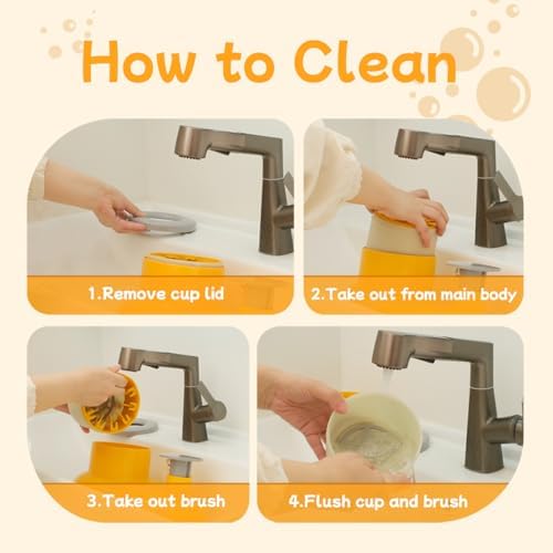 Mechanical Dog Paw Cleaner-Manual Spinning-Cup Washer (Medium-Large)