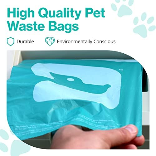 PawPail Scented Dog Poop Bags Refill with Carbon Filter - 1 Roll of 150 XL Dog Waste Bags with Poop Filter - Mild Floral Scent, Leakproof, & Durable - For Pet Waste Station