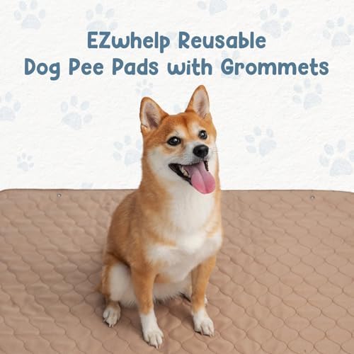 EZwhelp Washable Pee Pads for Dogs - Waterproof Reusable, 47 x 47 in