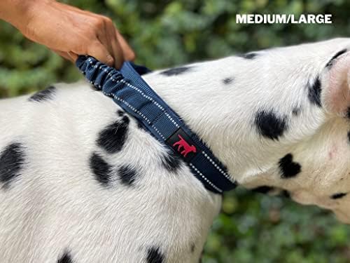 Tuff Pupper Heavy Duty Dog Collar with Handle | Ballistic Nylon Heavy Duty Collar | Padded Reflective Dog Collar with Adjustable Stainless Steel Hardware | Convenient Sizing for All Breeds