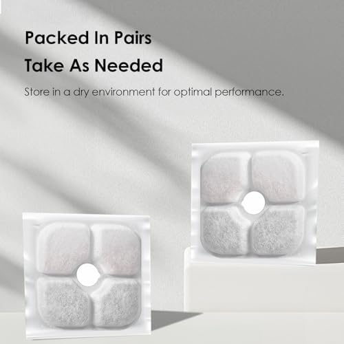 16-Pack Cat Water Fountain Filter Replacement for Catit PIXI