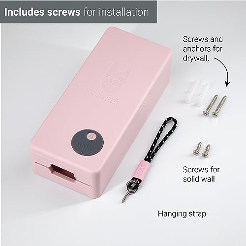 SVD.PET Dog Poop Bag Dispenser, Wall Mount Pet Waste Bag Dispenser Station