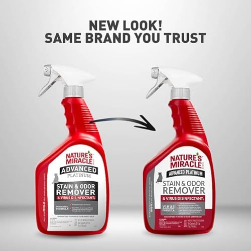 Nature's Miracle Advanced Platinum Cat Stain & Odor Remover, 32 oz