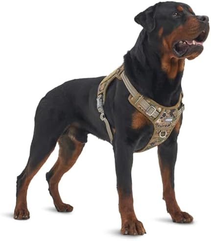 AUROTH Tactical Dog Harness for Extra Large Dogs, Heavy Duty No Pull Vest