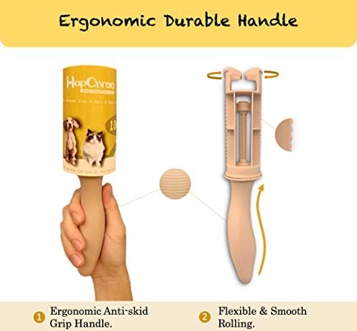 800-Sheets Lint Roller Set, 4 Durable Ergonomic Handles, Extra Sticky