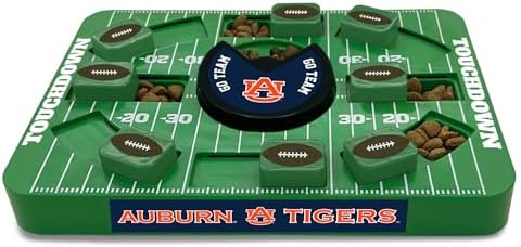 Pets First NCAA Auburn Large Puzzle Toy, New Size, Interactive Dog Treat & Slow Feeding Toy