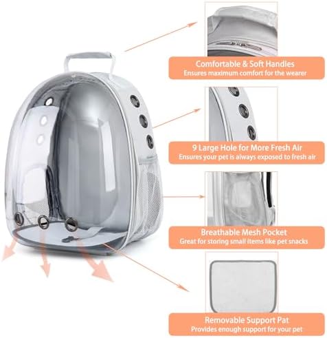 Bearded Dragon Carrier with Harness and Leash Small Pet Carrier