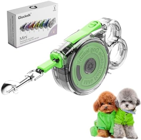 10 ft Retractable Dog Leash for Tiny & Small Dogs, Puppies, Cats
