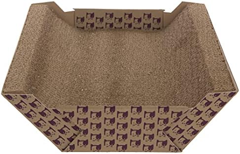 SmartyKat Super Scratcher Chaise Corrugate Cat Scratcher and Lounge, Cradling Chaise Shape for Scratching & Comfort