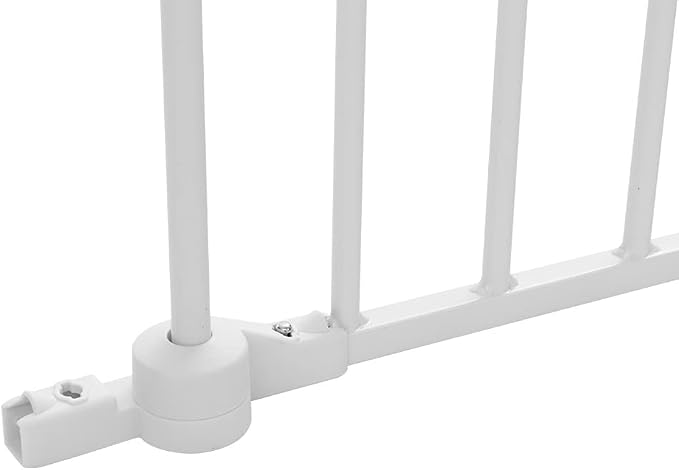 COMOMY Gate Extension 30" Tall, Suitable for 80" /150“/ 198" Wide Iron Fence Door of COMOMY, Create a Spacious and Secure Environment for Your Pets, White（Cannot be Used Alone）
