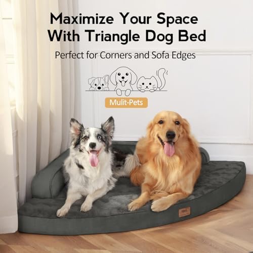 MEKIY Orthopedic Waterproof Dog Bed with Sides for Large Sizes Dogs