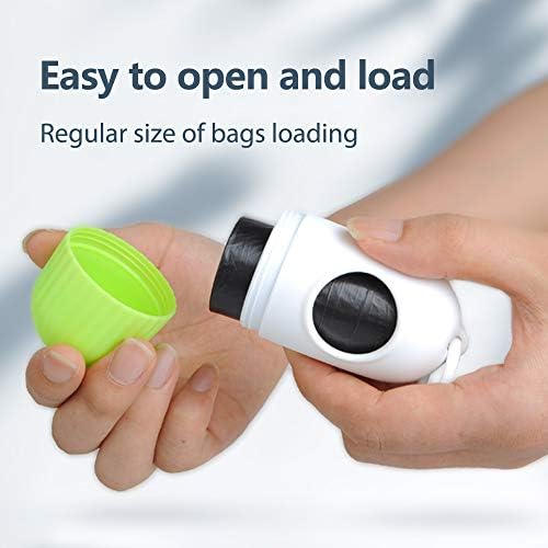 Fida Retractable Dog Leash with Dispenser and Poop Bags, 16 ft, Green