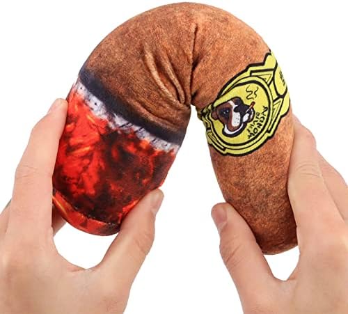 Squeaky Dog Toys, Stuffed Plush Dog Toy, Cute Pet Birthday Gift Dogs Chew Toys Pet Toys for Small Medium and Large Dogs(Brown)