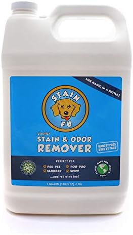 Pet Stain & Odor Remover – Professional Strength Carpet, Upholstery & Rug Cleaner for Dog & Cat Urine, Feces, Vomit, Coffee & Wine – Multi-Surface Odor Eliminator (1 Gallon)