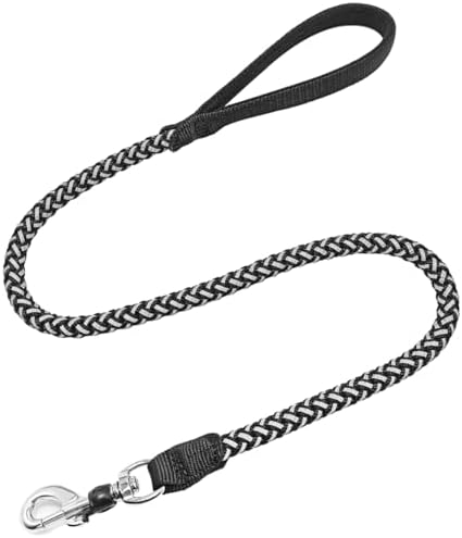 Reflective Dog Leash 2/3/4/6/10ft Braided 1/2" Strong Nylon Rope