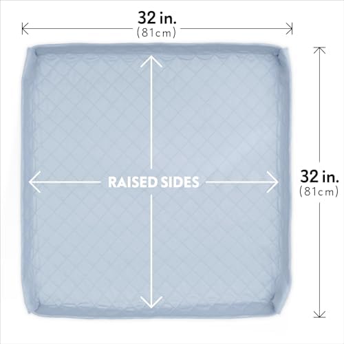 Paw Inspired Critter Box Reusable Dog Pad, Raised Sides, 32x32 Inch Size