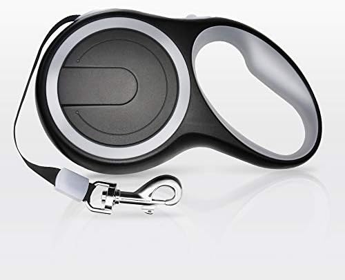 Retractable Dog Leash, 16ft Small Medium Breed - Walking Jogging Leashes - Perfect for Puppy Up to 44lb - One Button Brake & Lock, Comfortable Handle, Tangle Free and Anti-Slip for Girls