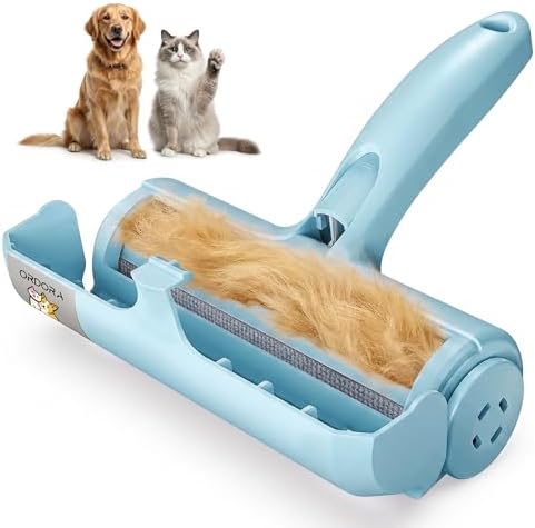 ORDORA Pet Hair Remover Roller, Reusable Lint Roller for Dog and Cat Hair