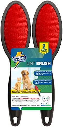 Twinko Max Lint Brush for Pet Hair, Reusable Lint Remover for Clothes
