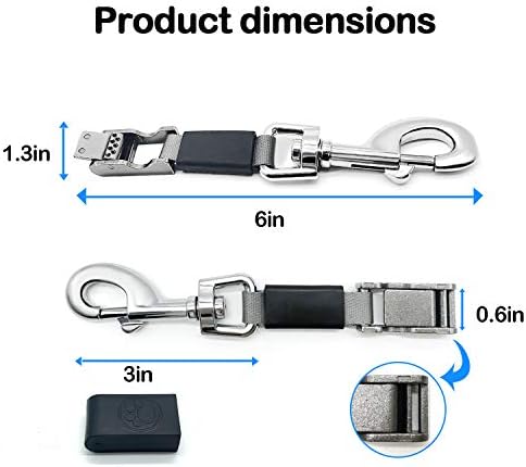 Retractable dog leash Tape Connector, Dog leash could be reused by cutting off The broken part which is bitten by The dog Tape Connector, Heavy Duty for Medium Large Dogs up to 115lbs, Large