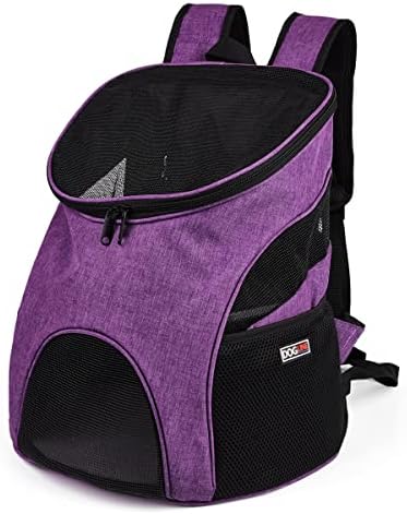 Dogline Front and Backpack for Dogs/Cats - Two Sizes - Airline Approved - Small, Purple