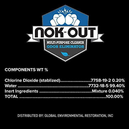 NOK OUT Odor Remover, Pet Deodorizer and Cleaning Spray, Made in the USA, 16 Fluid Ounce Spray, 4-Pack