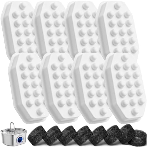 Neareal Official 8 Pack Replacement Filter Set for 108oz Cat Fountain