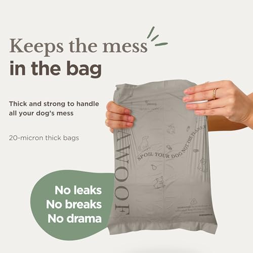 100% Certified Home Compostable and Biodegradable Dog Poop Bags - ASTM D6400 & EN 13432 Compliant dog poop bags rolls – 270 Bags – 18 x Rolls of Plant Based Poop Bags for dogs - Thick Poop Bags