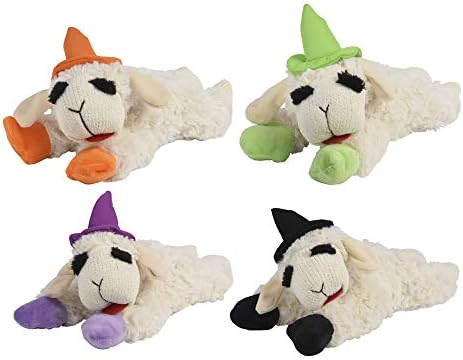 Multipet Lamb Chop with Witch Hat 10.5", White