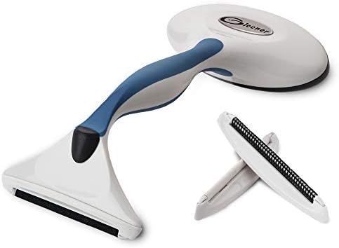 GLEENER Battery-Free 4-in-1 Fabric Shaver & Lint Brush | Ultimate Fuzz Remover | Adjustable Depiller Lint Remover for Clothing & Furniture (Slate Blue)