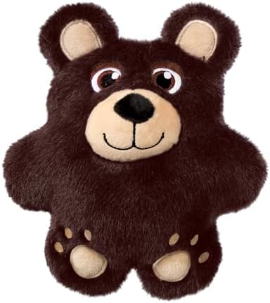 KONG Snuzzles Dog Toy, Plush Squeaker, Crinkle Sounds, Soft Durable Indoor Play (Bear/Koala Combo, Medium)