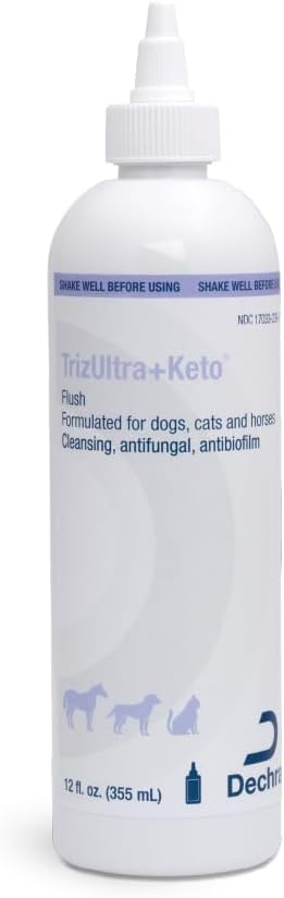 TrizULTRA + Keto® Flush for Dogs, Cats and Horses, 12 Fl Oz | Cleansing, Antibiofilm; Packaging May Vary