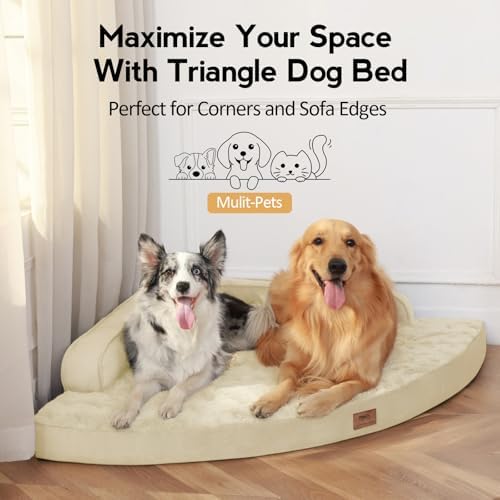 MEKIY Orthopedic Waterproof Dog Bed with Sides for Extra Large Sizes Dogs