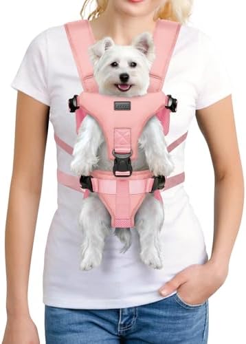 YUDODO Front Pet Carrier Backpack for Small Dog, Legs Out Dog Chest Carrier