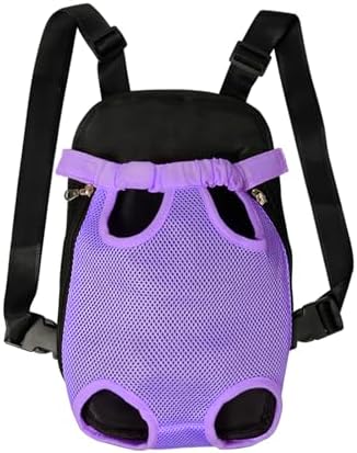 FEimaX Dog Carrier Backpack Pet Legs Out Front Cat Travel Bag, Adjustable Puppy Backpacks Carriers Hands-Free for Small Medium Dogs Cats Hiking Traveling Camping Daily Walking