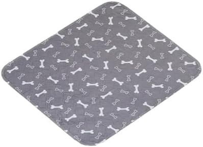 2 Pack 18"x24" Washable Pee Pads for Dogs, Super Absorbent Reusable Training Dog Pads with Bone Print, Non-Slip Potty Pads for Whelping, Playpen, Crate, Bed