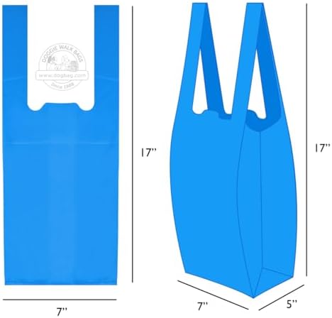 Tie Handle Dog Waste Bags, Blue Baby Powder Scented, 140