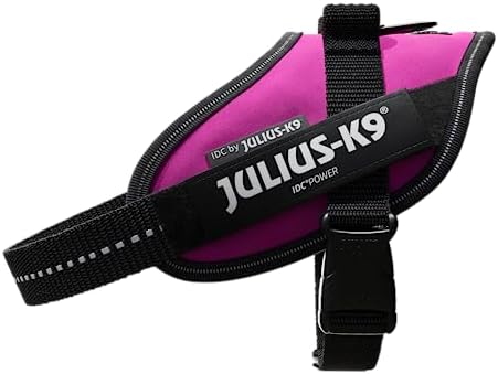 Julius-K9, 16IDC-DPN-M, IDC Powerharness, Dog Harness, Size: Mini, Dark Pink