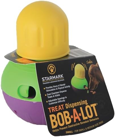 Starmark Treat Dispensing Bob-A-Lot Small Dog Interactive Feeder Toy