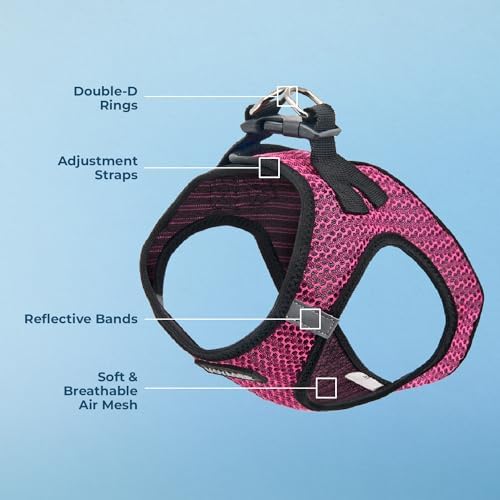 Voyager Step-in Air Dog Vest Harness - Fuchsia 2-Tone, Large