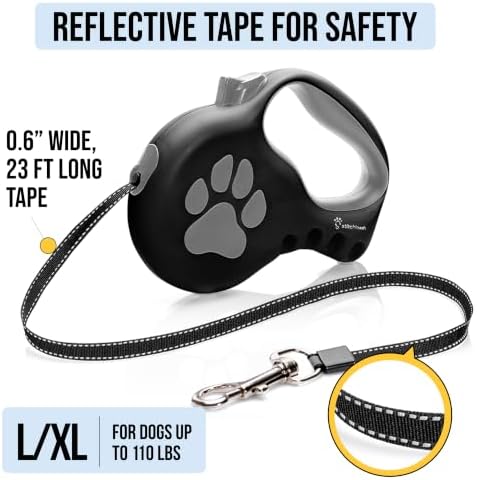 Award-Winning Modular Retractable Dog Leash for Large Dogs