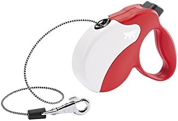 Ferplast Retractable Dog Lead Extendable Dog Leash Amigo Cord MINI, Retractable Cord, 3 m, Max 12 kg, Red