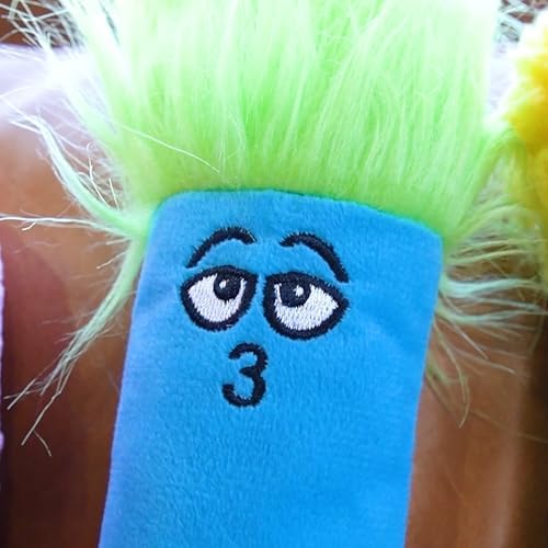 Guru Fry Guys Gary Squeaky Plush Dog Toy with Wild Character Design - Crinkle & Multi-Texture Interactive Dog Toy for Fetch Tug & Thrash Play - Collectible Funny Dog Toy Gift for Large Breeds