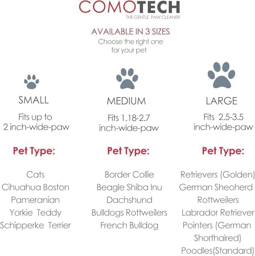 Professional 7 in 1 Dog Paw Cleaner for Dogs & Cats - Includes 1 Portable Paw Washer, 1 Bath Brush, 2 Dog Toothbrushes and 3 Absorbent Towels Note: Fits Paws up to 2 Inches Wide (Orange, Small)