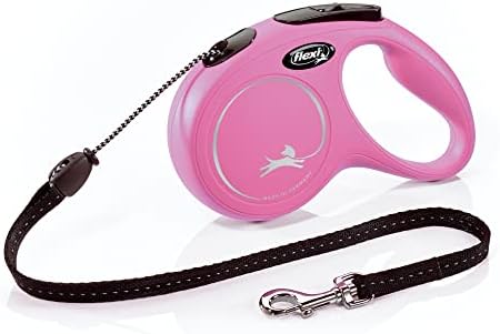 FLEXI® Classic Cord Retractable Dog Leash, Medium, 16 ft - Pink