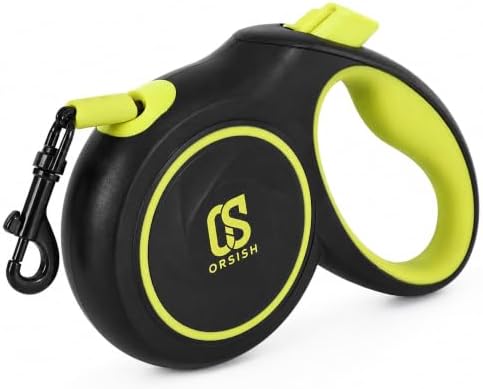 Retractable Dog Leash, 16 ft, Reflective Stitching, Up to 66 lbs