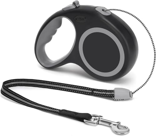 Retractable Dog Leash, 30 FT/ 20 FT Dog Walking Leash for Small Medium Large Dogs up to 77 lbs/ 44 lbs, Heavy Duty No Tangle (Black, 20 FT (0-44 lbs))